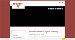 Desktop Screenshot of finkenhof.it